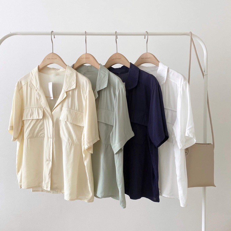 A0146_Áo sơ mi cộc tay 2 túi