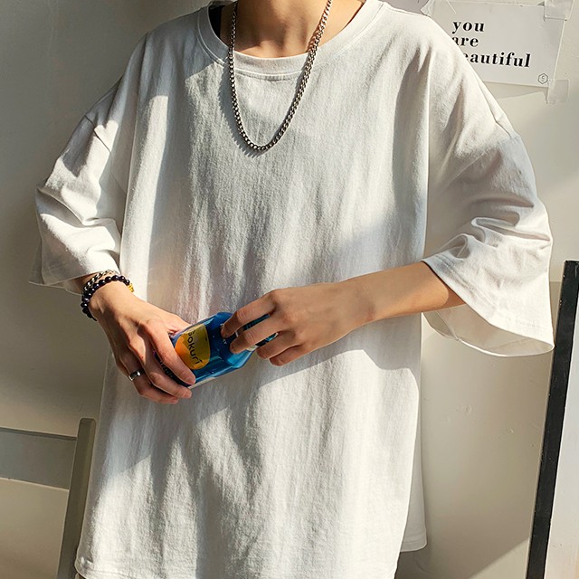 [Mã WARN10 giảm 10k đơn 99k] Áo thun tay lỡ trơn unisex nam nữ chất mịn mát form rộng - IMOstore | BigBuy360 - bigbuy360.vn