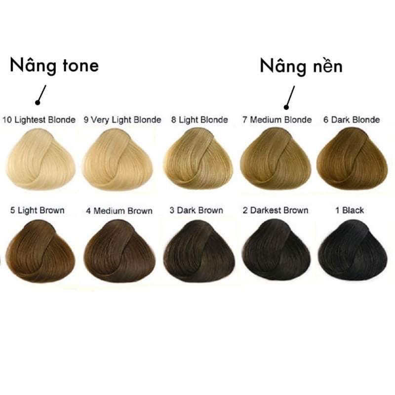 Thuốc nâng tone, nâng nền tóc tặng kèm oxy và găng tay giấy hdsd