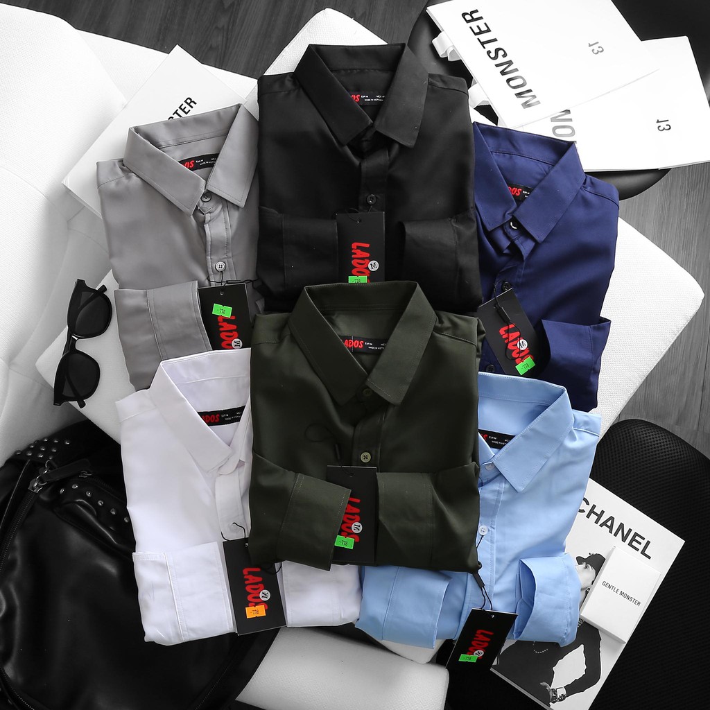 ( ẢNH THẬT )Áo sơ mi nam trơn tay dài có túi công sở 778, chất lạu cao cấp, mềm mát | BigBuy360 - bigbuy360.vn