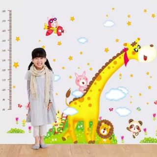 Decal dán tường thước đo hưu 2m HAI TÍT