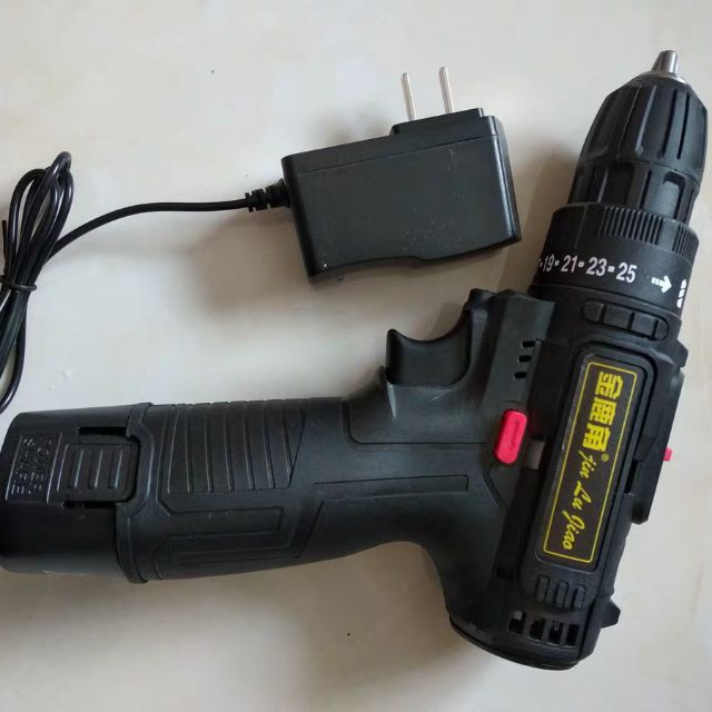 Máy khoan pin 12 V tháo lắp vít, sửa nhà cửa, khoan gỗ