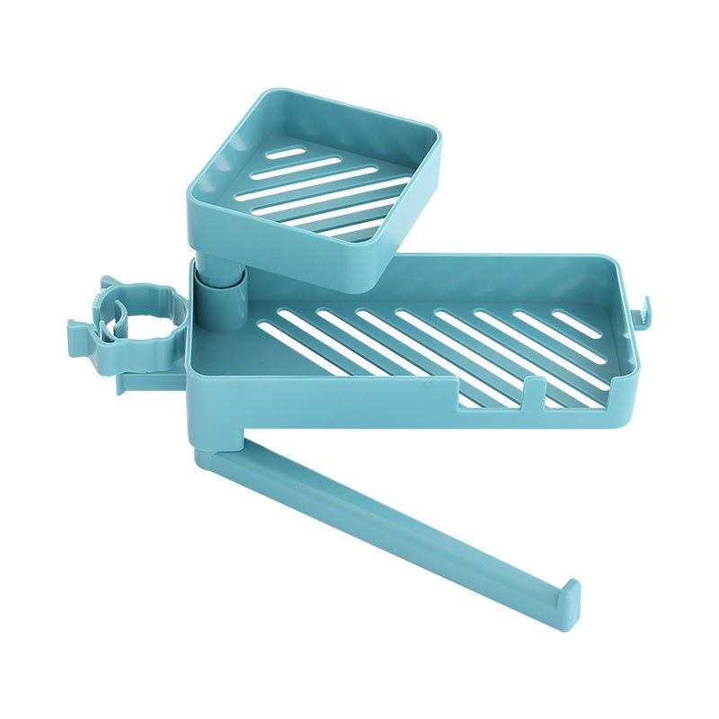Kệ nhựa gắn vòi nước đựng đồ rửa chén, nhà bếp