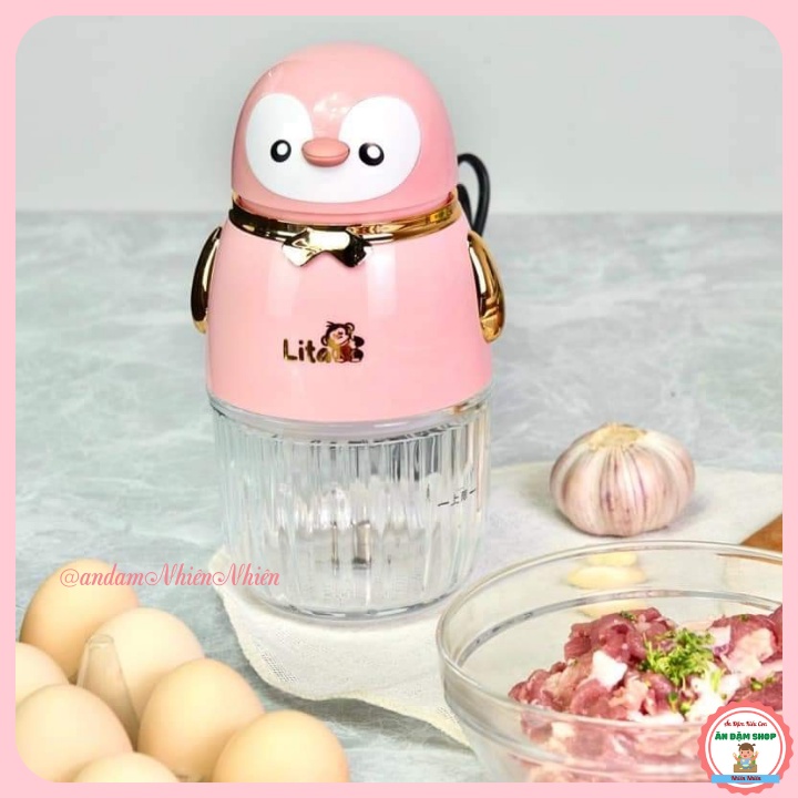 Máy Xay Ăn Dặm Lita 0.3 Lít cao cấp cho bé 8 lưỡi dao, Bảo hành 12 tháng lỗi nhà sản xuất