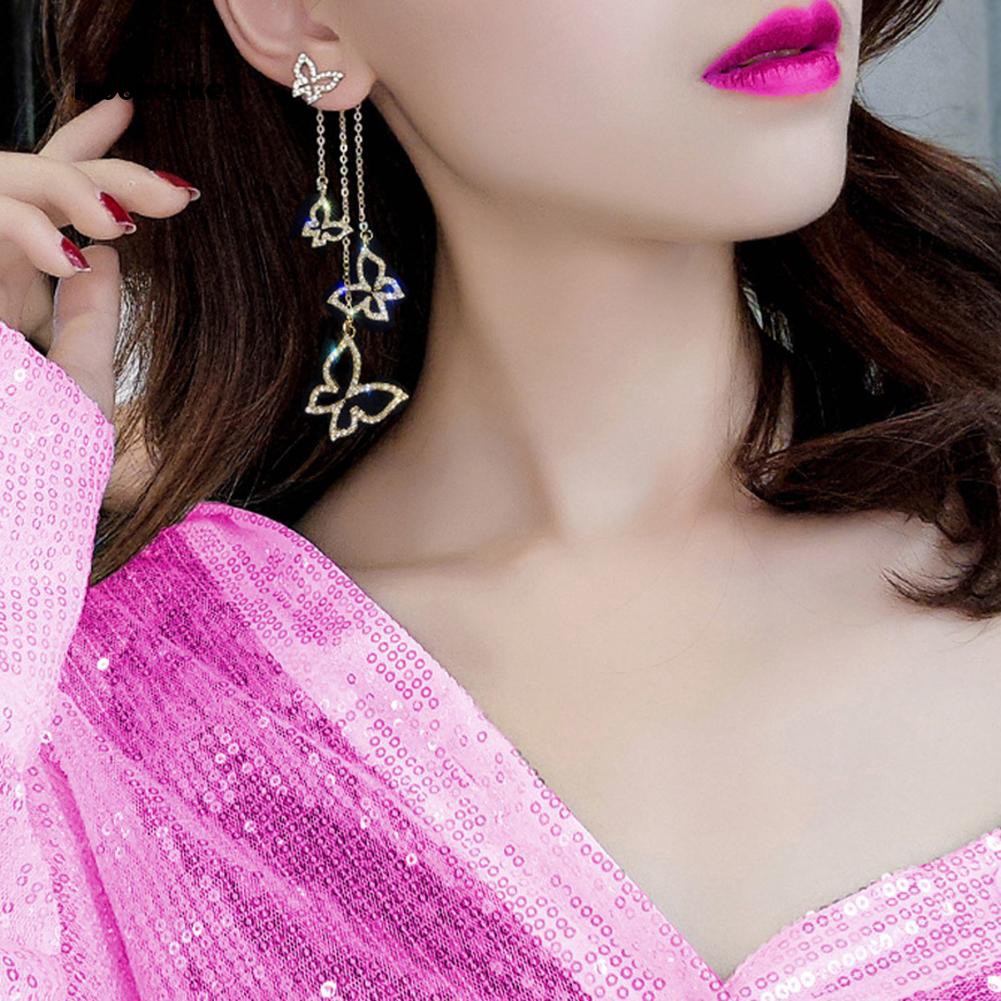 Khuyên tai nữ trang dáng dài tạo hình độc đáo