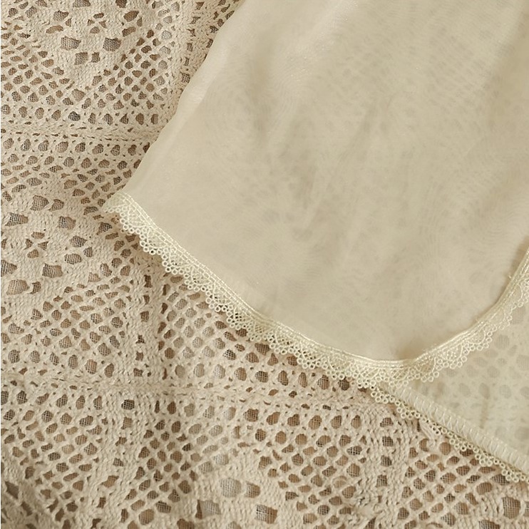 Áo Khoác Cardigan Voan Mỏng Viền Đăng Ten Buộc Dây A29 Hàng Quảng Châu