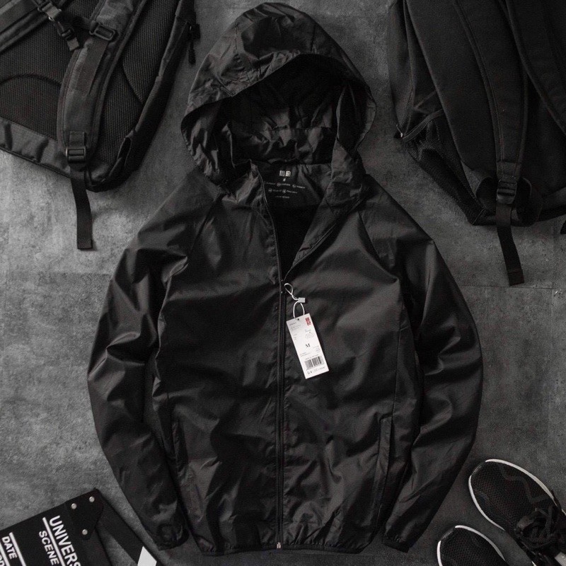 ÁO GIÓ NAM U.N.I 2 LỚP SIÊU CHỐNG NƯỚC ( đủ sz từ 50-75kg)