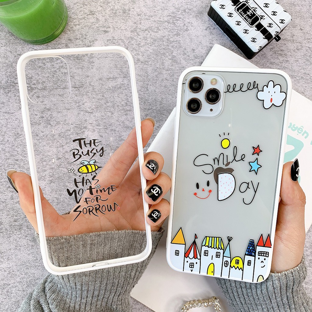 Ốp Lưng Viền Silicon Smile Day - V001