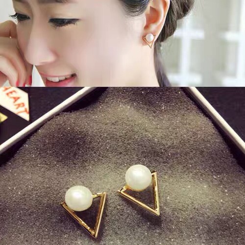 Đôi bông tai đính hạt ngọc trai nhân tạo dễ thương dành cho nữ giá rẻ