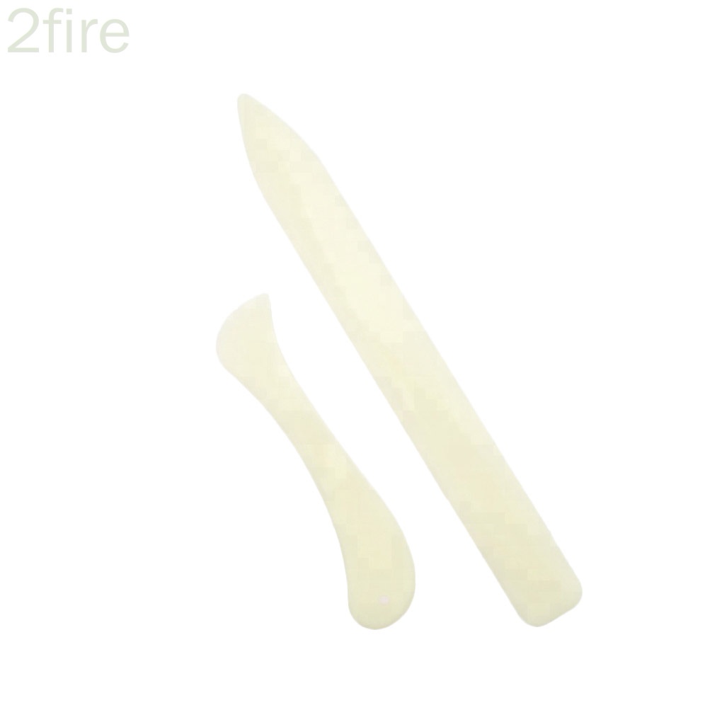 Set 2 dụng cụ miết tạo nếp gấp giấy bằng nhựa dùng cho sổ lưu niệm/thiệp thủ công DIY