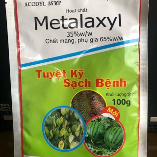 Thuốc trừ bệnh: Metalaxyl 100g