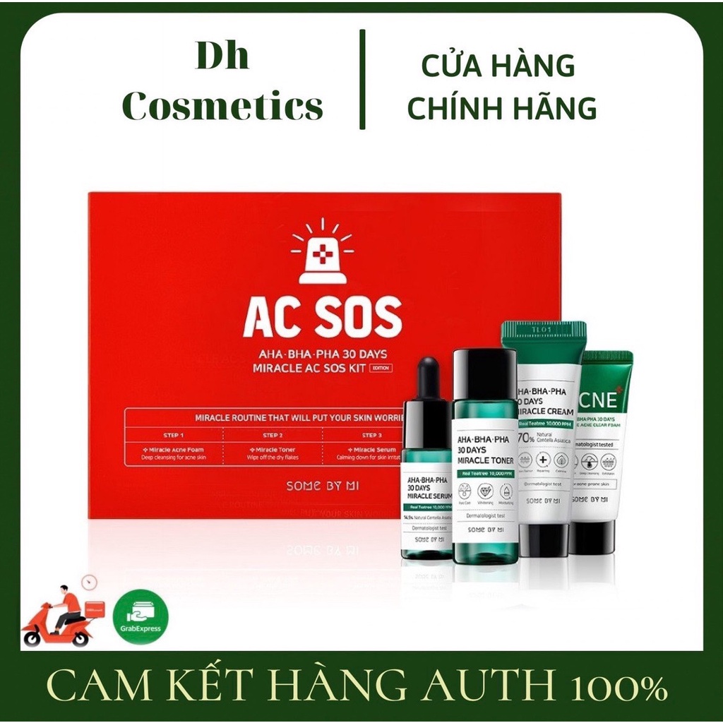 Bộ Chăm sóc da SOME BY MI Set 4 món dưỡng da Some By Mi AHA- BHA-PHA 30 Days Miracle Travel Kit