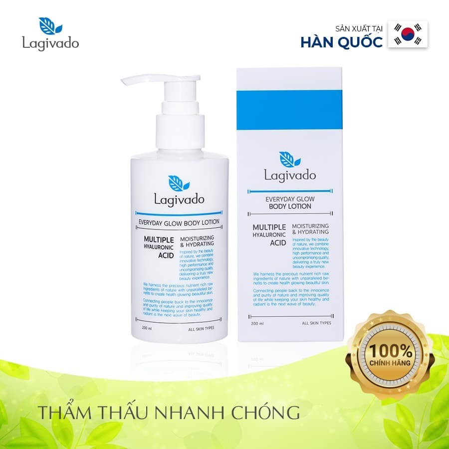 [ TẶNG 2 MIẾNG MẶT NẠ ] Kem dưỡng da toàn thân Body Lagivado 200ml | BigBuy360 - bigbuy360.vn