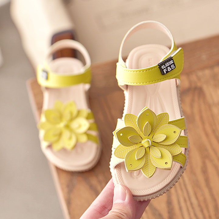 GIÀY SANDAL NƠ HOA XINH XẮN CHO BÉ GÁI PS103