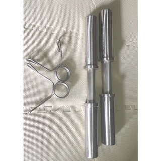 Đòn tạ tay phi 50 inox dài 50cm có tay cầm 32 tập gym siêu phê