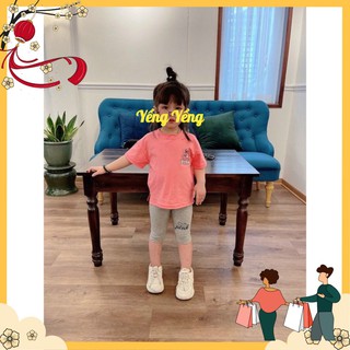 Sbg131 - bộ bé gái áo cộc pink quần legging