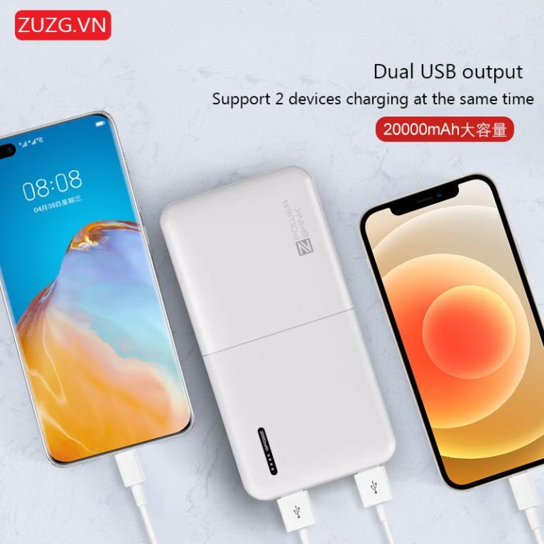 [HOT] Sạc dự phòng 20000mah chính hãng ZUZG J02