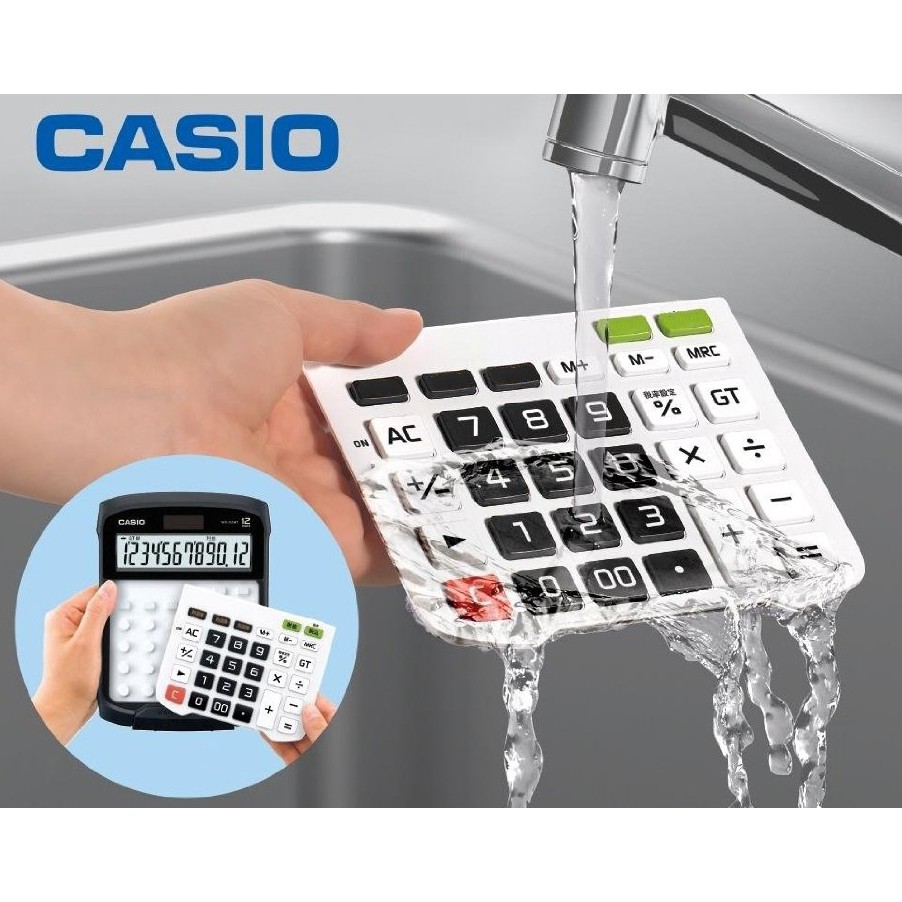 Máy tính Casio WD-320MT Kháng Nước Chống Bụi Cỡ To 12 số BH 7 năm