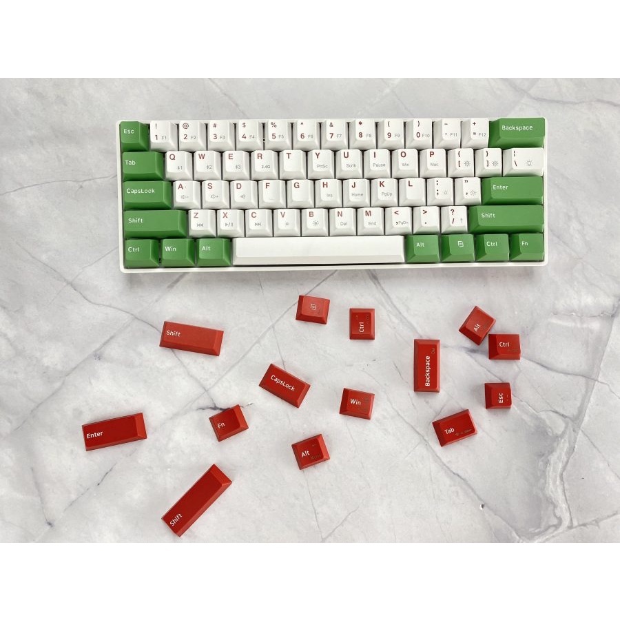 Bàn phím cơ không dây Dual Mode Newmen GM610Dy (Matcha keycap Extra), MX Hotswap, Keycap PBT Doubleshot, LED 20 hiệu ứng