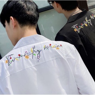 Áo Sơmi 20ME THÊU HOA MAI - 4 Size - 2 Color