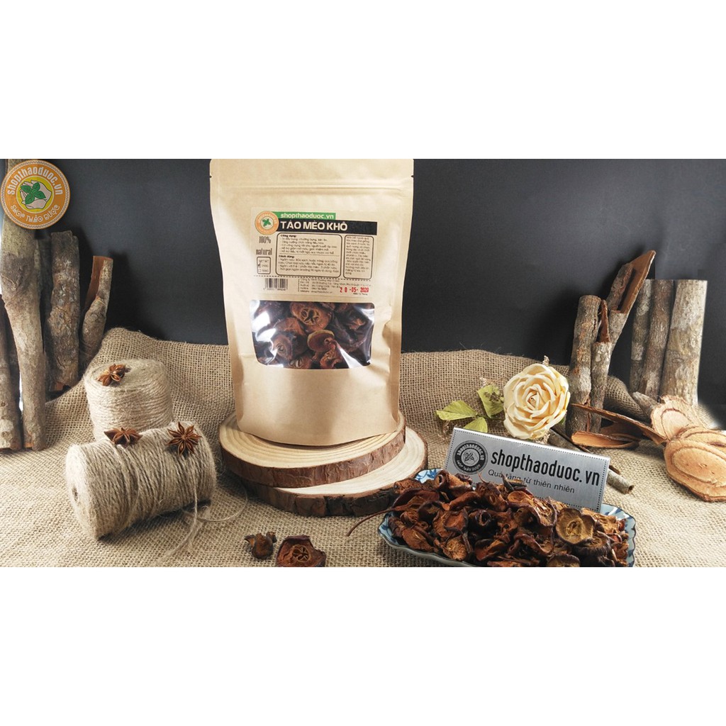 Táo Mèo Khô thơm Shop Thảo Dược Gói 500g - Hỗ Trợ Chứng Đầy Bụng, Chướng Bụng, Kén Ăn