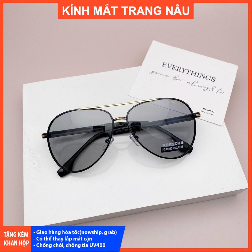 Kính mát đổi màu pos mắt polazeid - Kính Mắt Trang Nâu