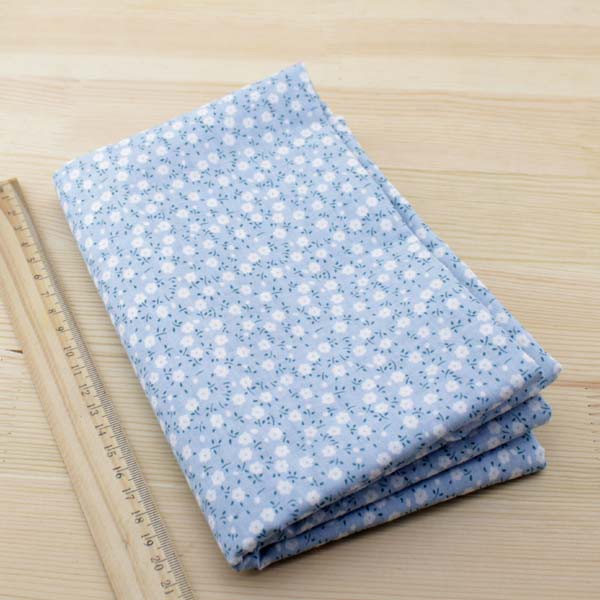 Vải cotton Màu Xanh Dương Dùng May Vá Quần Áo