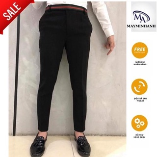 Quần Âu Nam Phối cạp Hàn Quốc, Quần Tây nam Chất Vải Cotton Không Xù Vải - Mặc Là Đẹp -  Mã QPC