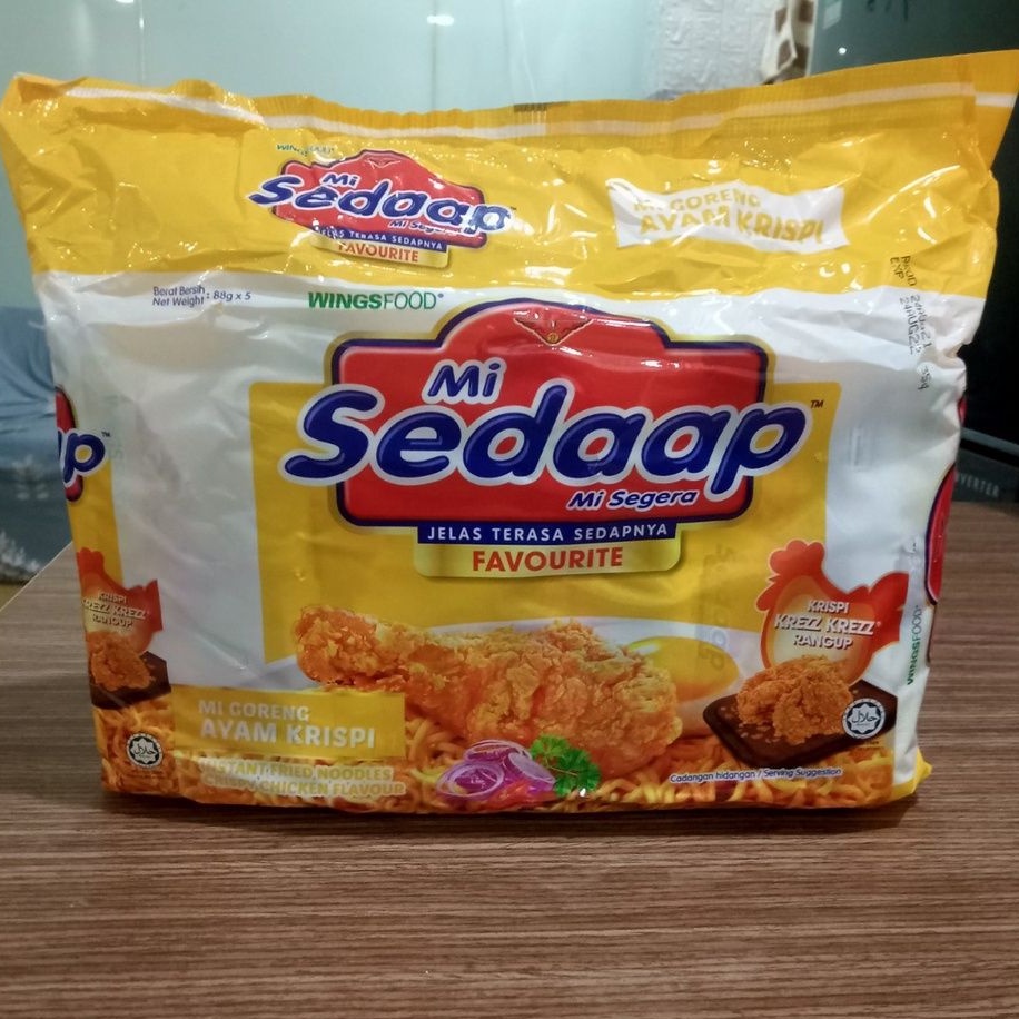 Mì Trộn Ăn Liền Sedaap Vị Gà Rán Bịch Lớn 5 Gói(date 12/2022)