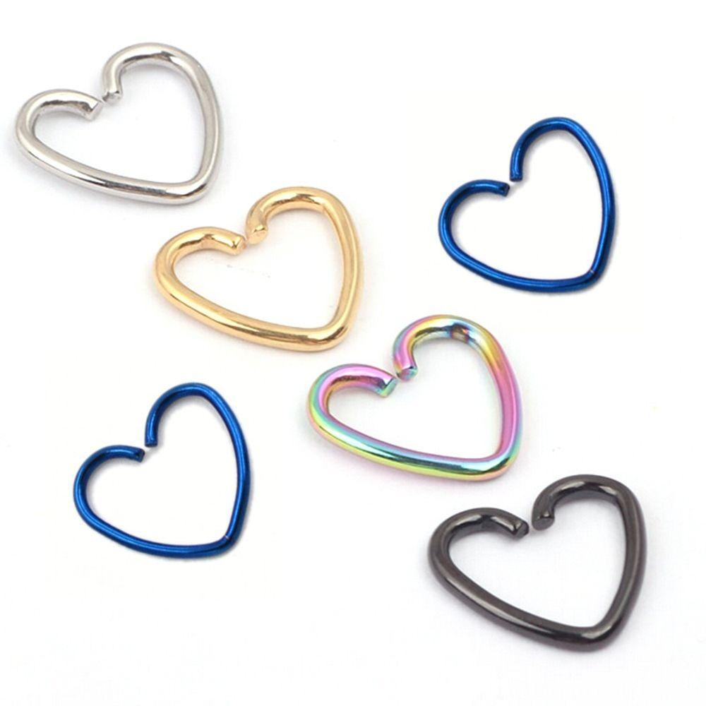 Khuyên Xỏ Sụn Tai Hình Trái Tim Nhiều Màu Sắc Đẹp Mắt