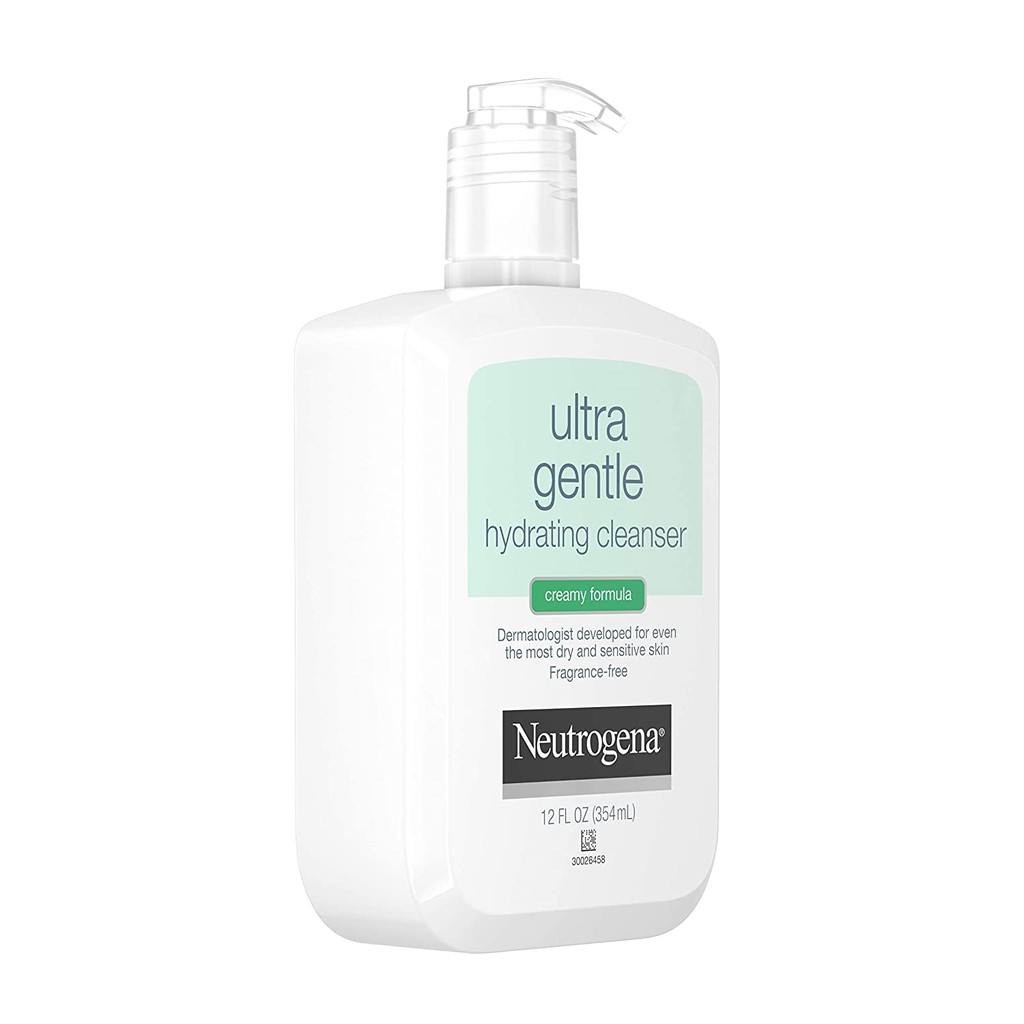 Sữa rửa mặt cho da khô, nhạy cảm Neutrogena Ultra Gentle Hydrating Daily Cleanser Creamy Formula 354ml