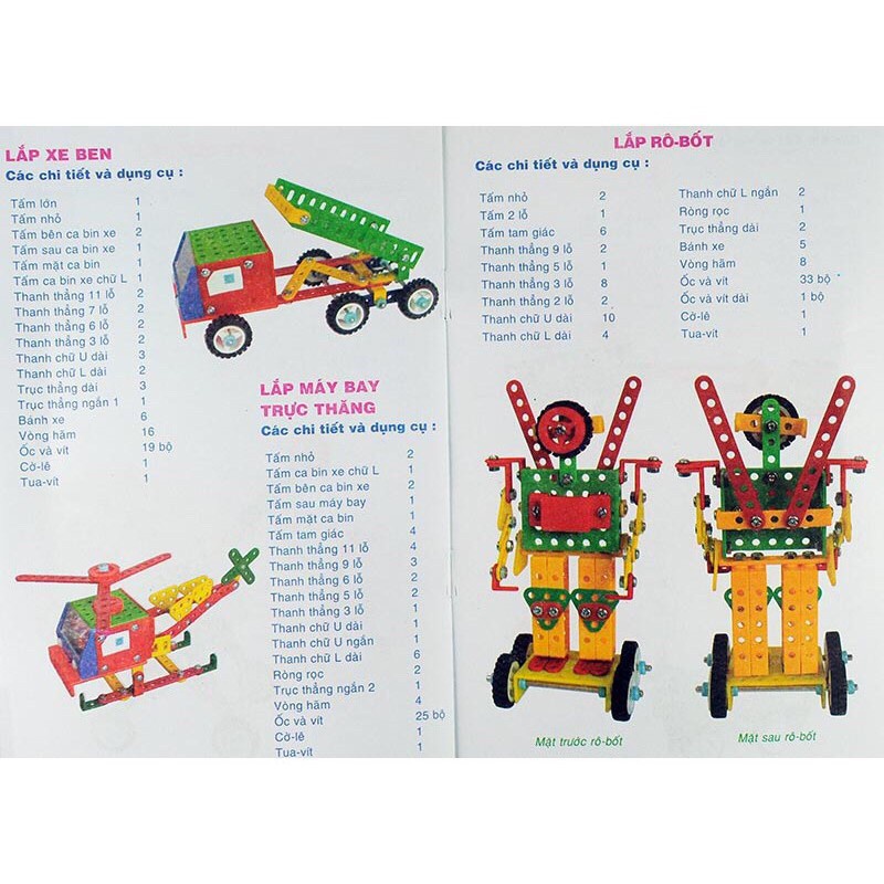 Bộ lắp ghép mô hình kỹ thuật Lớp 4 hoặc Lớp 5 - MIC
