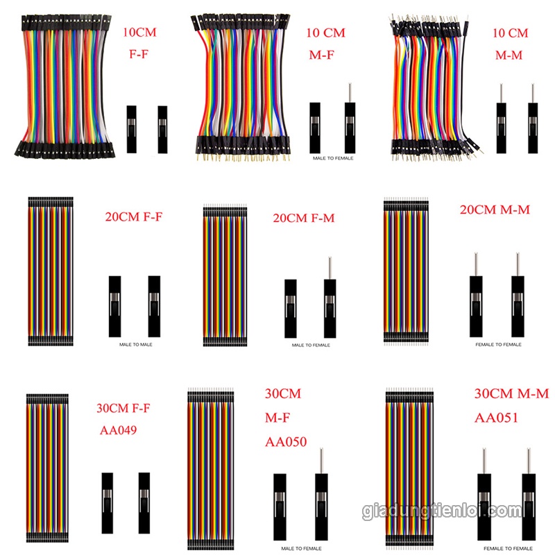Dây Cáp Dupont 40 chân - dùng Làm Arduino DIY (dây test board)