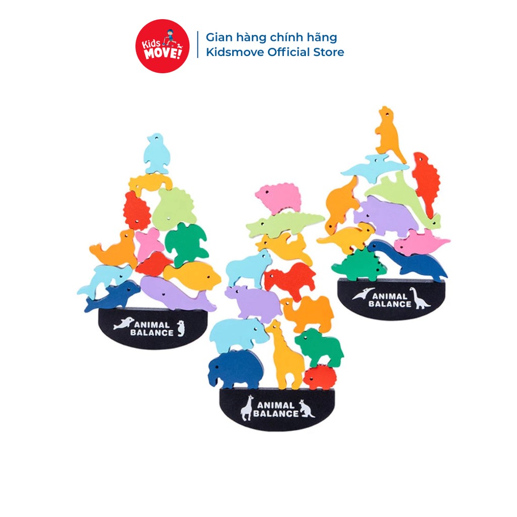 Đồ chơi gỗ bé tập giữ thăng bằng Roadstar cho bé 3 4 5 tuổi phong cách giáo dục montessori