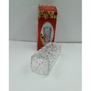 BÌNH HOA THỦY TINH HOA VĂN 15CM VUÔNG