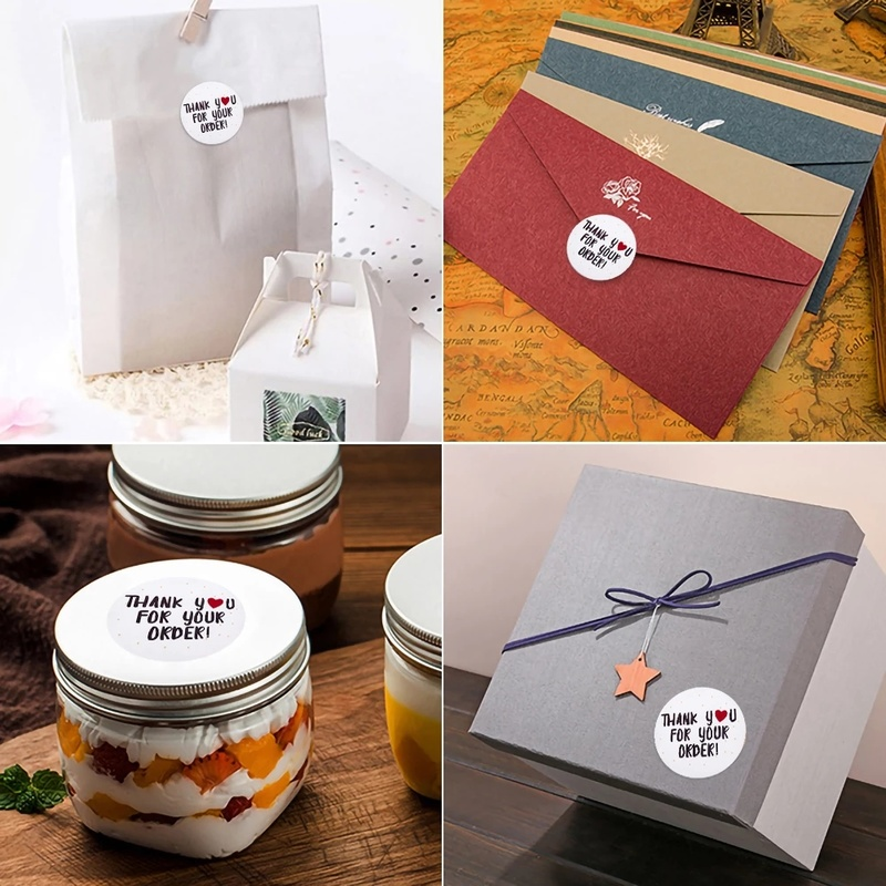 Cuộn 500 Miếng Dán Chữ Thank You For Your Order