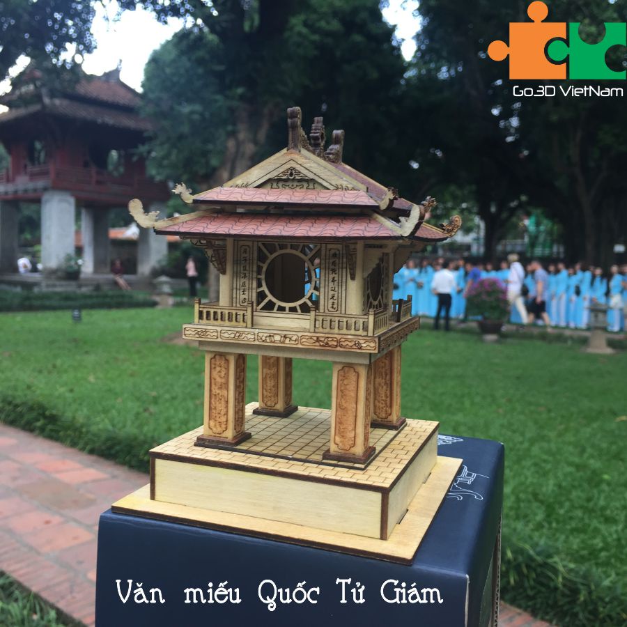 Mô hình khuê văn các văn miếu quốc tử giám