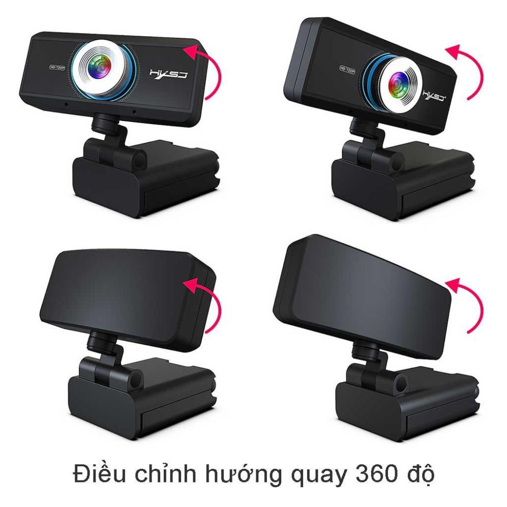Webcam pc, laptop HXSJ S4 HD 1080P USB3.0 2.0 Camera Có Thể Điều Chỉnh 360° Kèm Mic Cho Cuộc Gọi Video - Hàng Chính Hãng | BigBuy360 - bigbuy360.vn