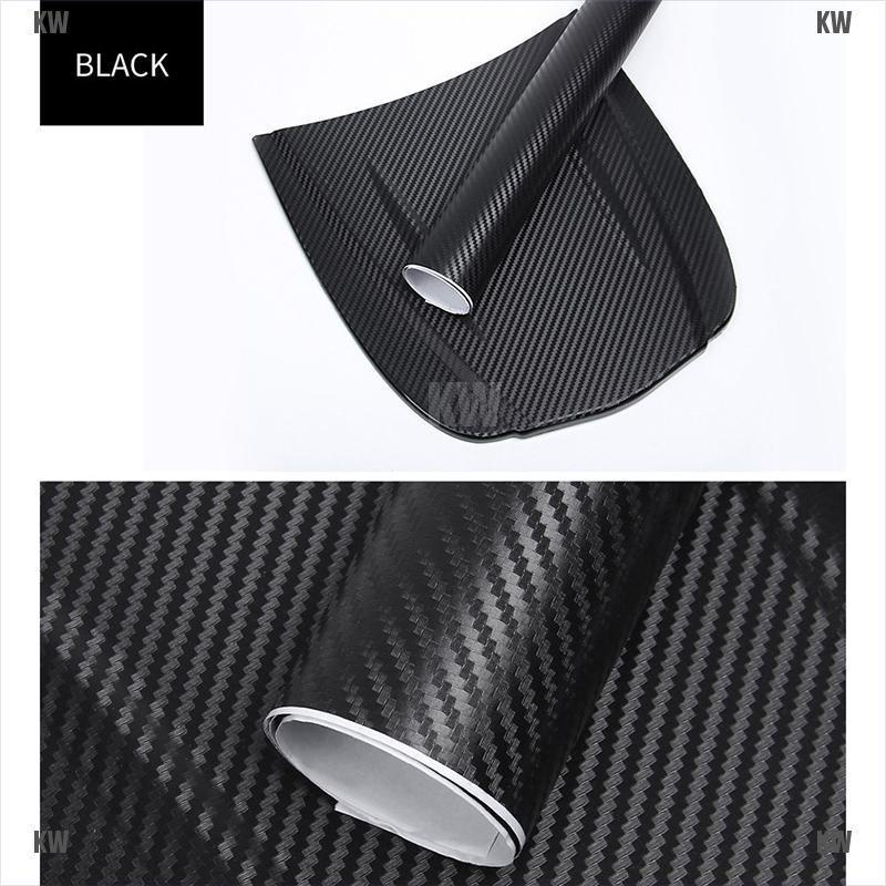 <KW> 3D Carbon Fiber Vinyl Car Wrap Sheet Roll Film Sticker Decal 127X30Cm