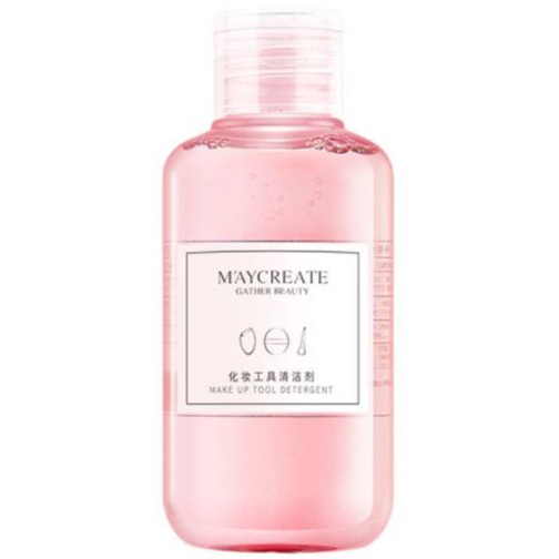 Nước rửa cọ / mút tán kem nền Maycreate chiết xuất hoa hồng 160ml