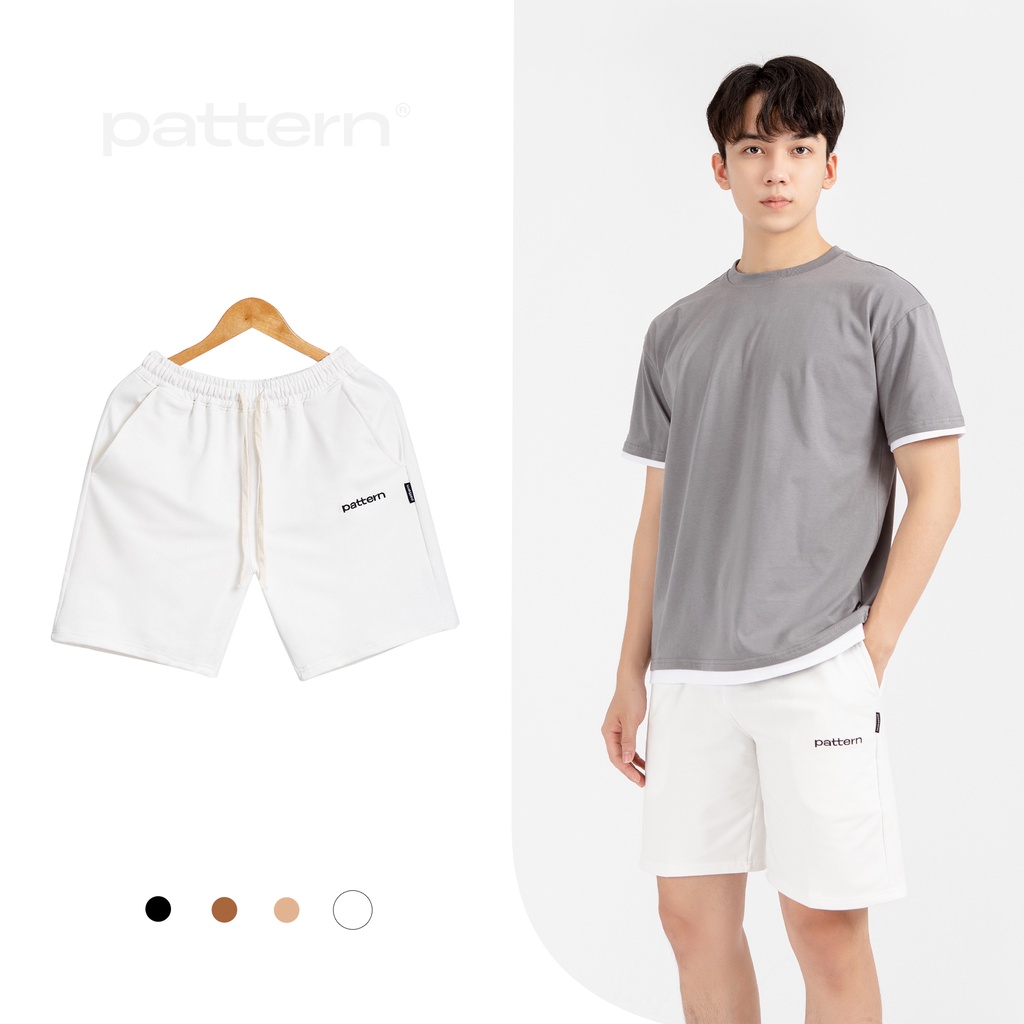 Quần short nỉ nam PATTERN THE 1992 4 màu trơn