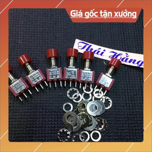 [FreeShip<3] Công tắc nhấn nhả 3 chân giá cho 2 chiếc [ShopUyTín]