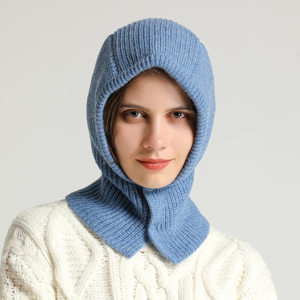 Mũ beanie dệt kim chống gió giữ ấm mùa đông nhiều màu sắc dễ thương cho nam và nữ
