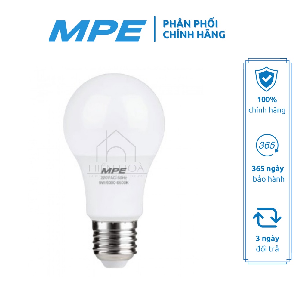 Bóng đèn LED bulb MPE 3W - 5W - 7W - 9W - 12W - 15W ( tiêu chuẩn Châu Âu )