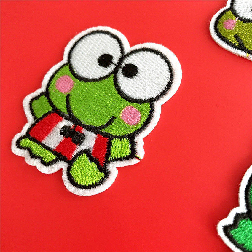 Miếng dán quần áo hình ếch dễ thương（☸ Sanrio - Keroppi Patch ☸）