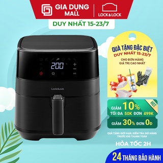 Nồi chiên không dầu Lock&Lock Deluxe Air Fryer 5.5L - màu đen EJF284BLK   -   Hàng Chính Hãng  - Gia Dụng Mall