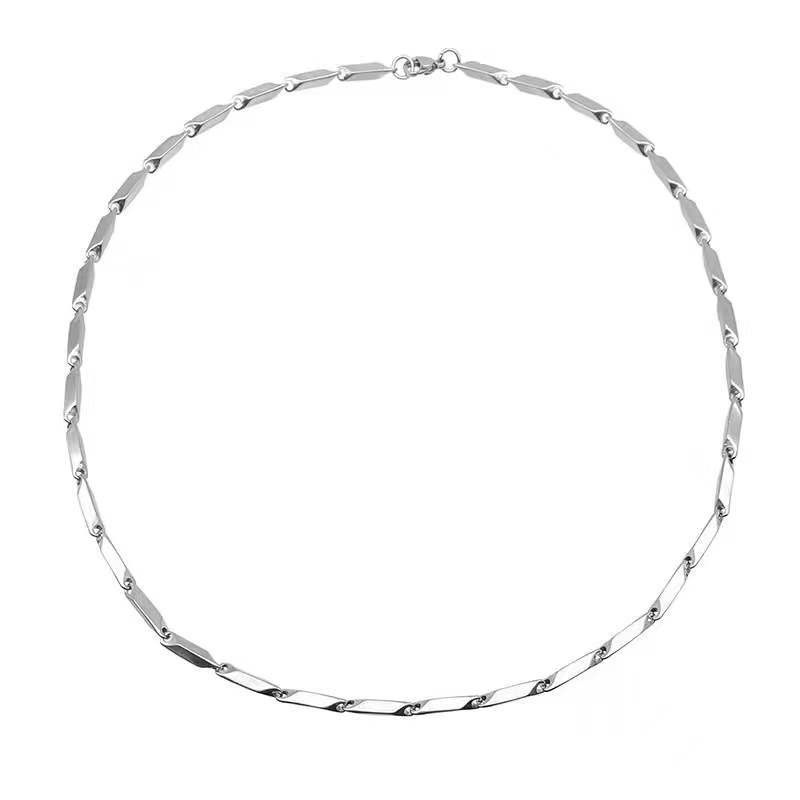 Dây Chuyền Nam Titan Không Gỉ Trơn Cá Tính Phong Cách Đường Phố