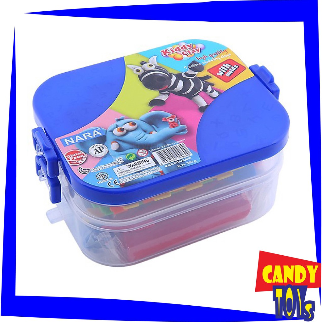 ĐẤT NẶN KIDDY CLAY 7 MÀU + BỘ DỤNG