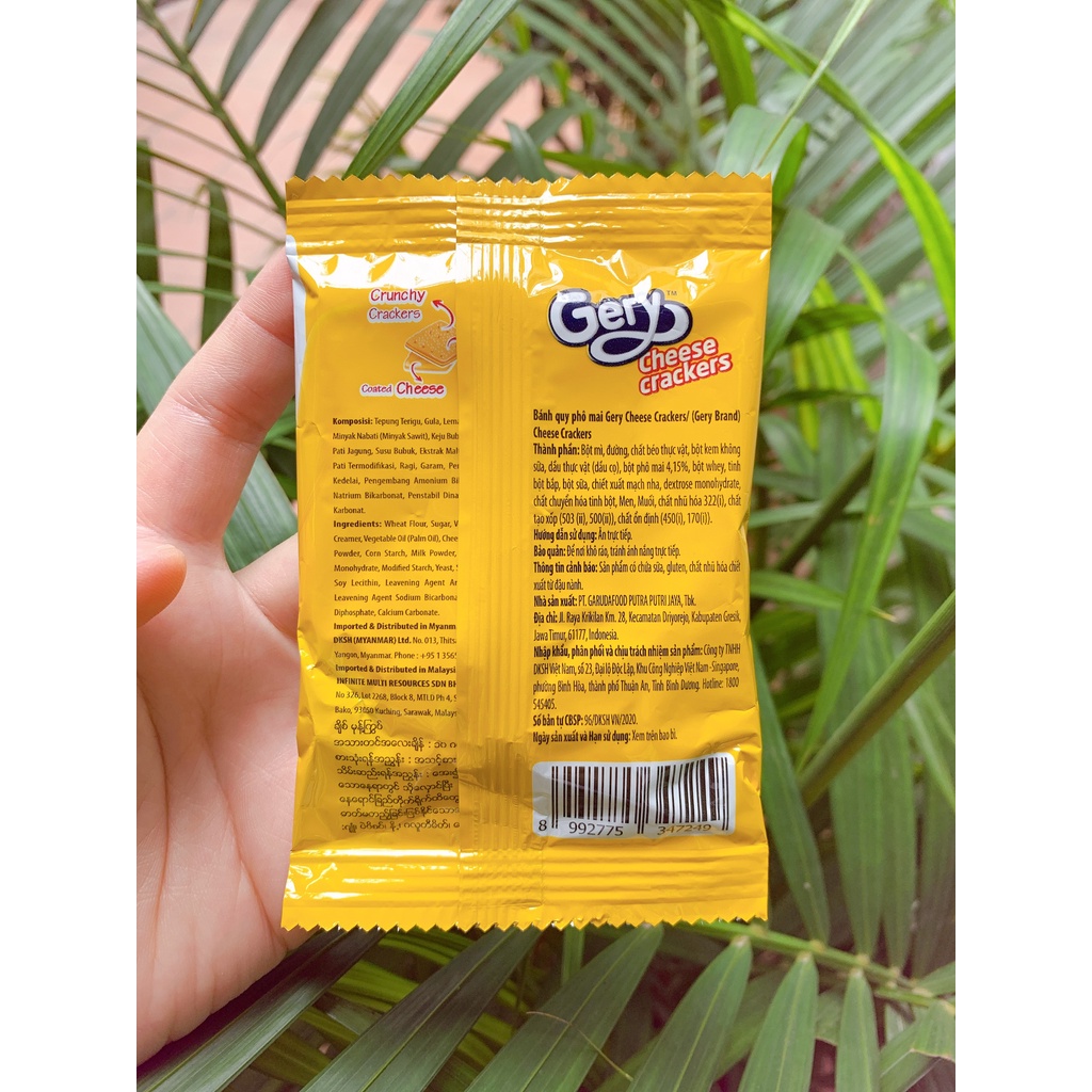 BÁNH QUY PHÔ MAI GERY GÓI LẺ 10G