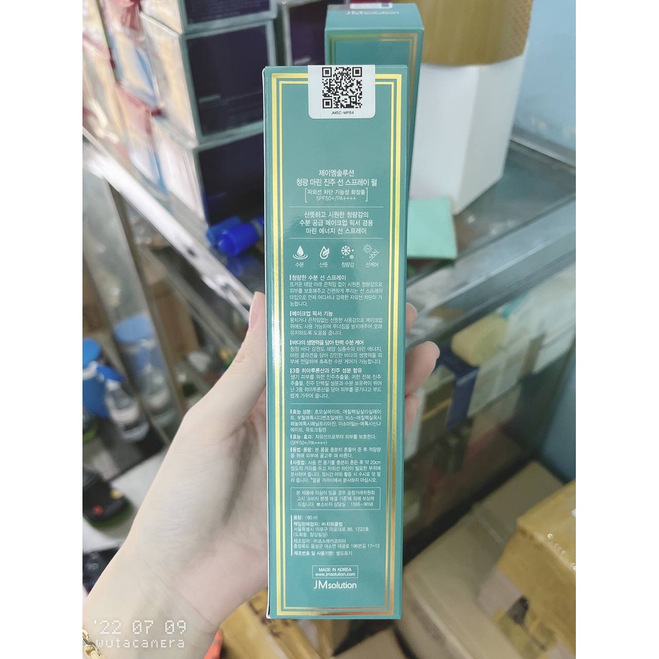 Xịt Chống Nắng Toàn Thân JMsolution Từ Ngoc Trai 180ml